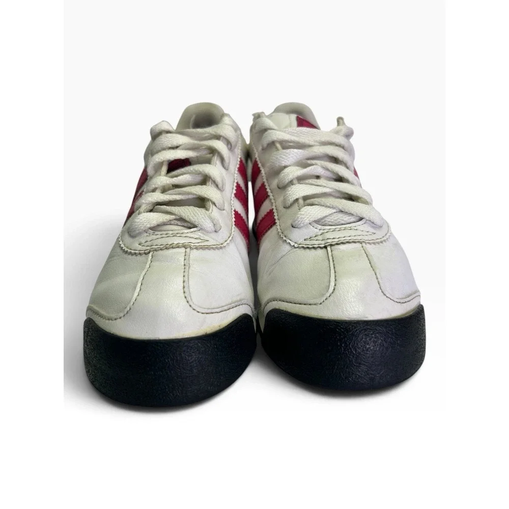 adidas Originals Samoa White Pink Sneakers 4.5Y Big Kid Retro Low C75999